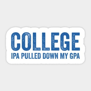 FUNNY COLLEGE Sticker